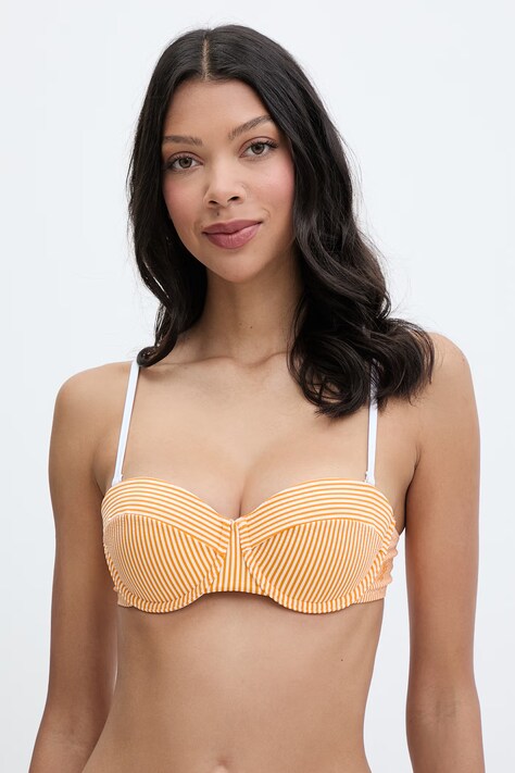 Tommy Hilfiger plavková podprsenka dámska SUMMER oranžová UW0UW06453