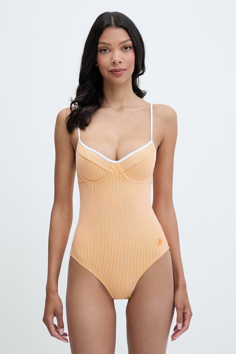 Tommy Hilfiger jednodílné plavky dámské SUMMER oranžové UW0UW05944
