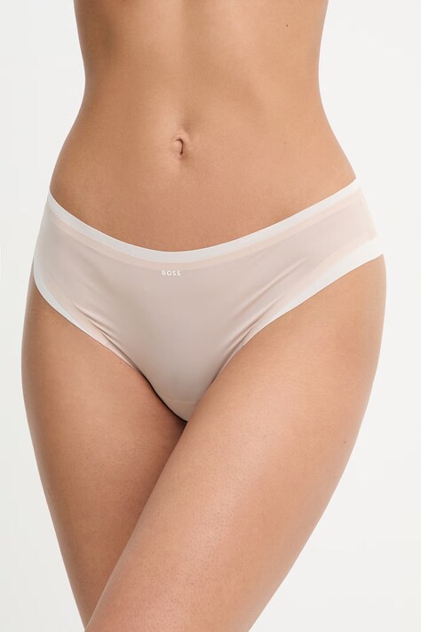 BOSS kalhotky dámské HIPSTER_B.MIRAGE béžové 50556256