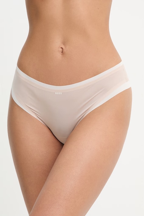 BOSS kalhotky dámské HIPSTER_B.MIRAGE béžové 50556256