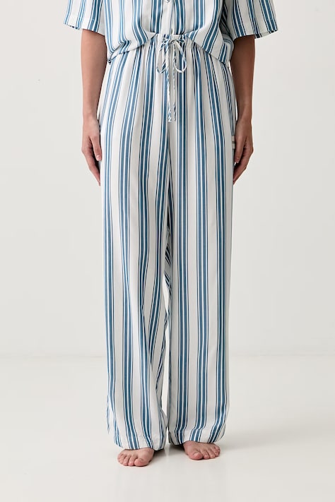 HUGO donji dio pidžame za žene od viskoze RESORT PANTS plavi 50561640