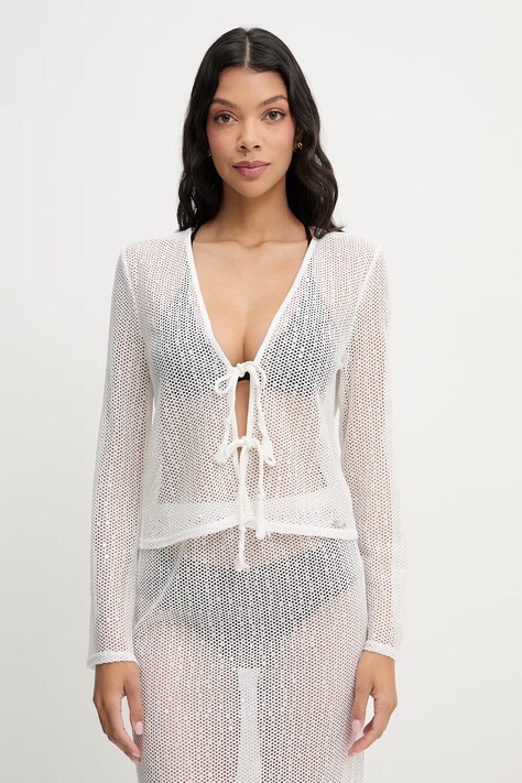 Karl Lagerfeld narzutka plażowa damska biała B2W46030