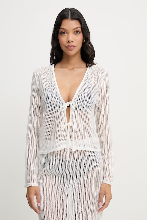 Karl Lagerfeld narzutka plażowa damska biała B2W46030