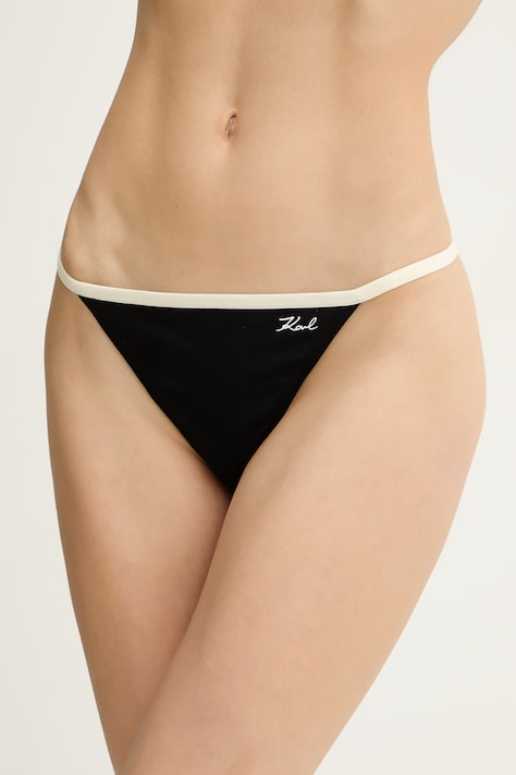 Karl Lagerfeld stringi damskie czarne B2W47010