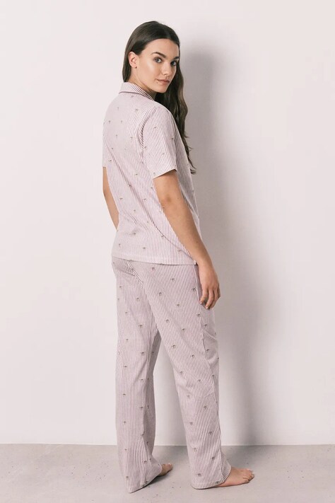 women'secret комплект loungwear жіночий бавовняний — SS26-BID1Z2, бежевий — фото 2