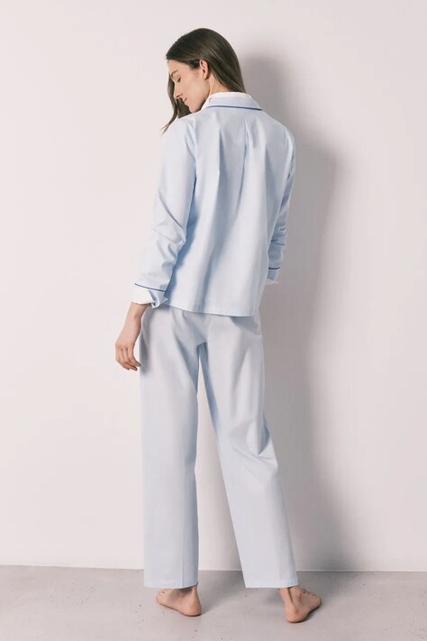 women'secret piżama dwuczęściowa damska niebieska 3133520