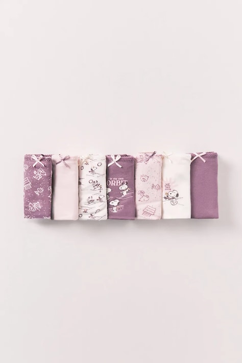 women'secret brazyliany damskie bawełniane 7-pack fioletowe 4933670