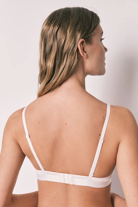 Women'secret biustonosz z bawełny beżowy 5053867.870.873