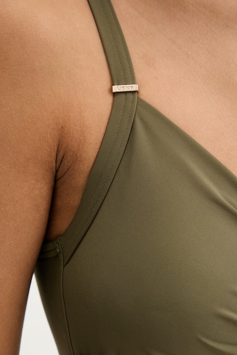 DKNY strój kąpielowy jednoczęściowy damski zielony DIE6M559