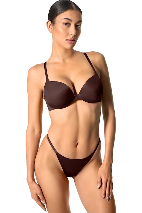 GOD SAVE QUEENS stringi damskie G-STRING brązowe GSQ-135-129