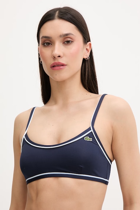 Lacoste biustonosz kąpielowy damski granatowy MF9828