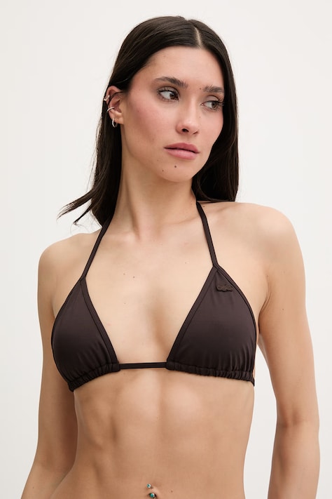 Lacoste μπικίνι τοπ γυναικείο μαύρο MF9875