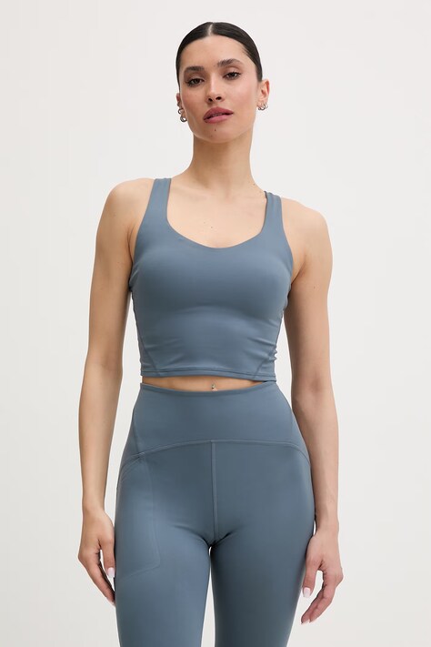 The North Face biustonosz sportowy JAIDA niebieski NF0A8GXX0U31