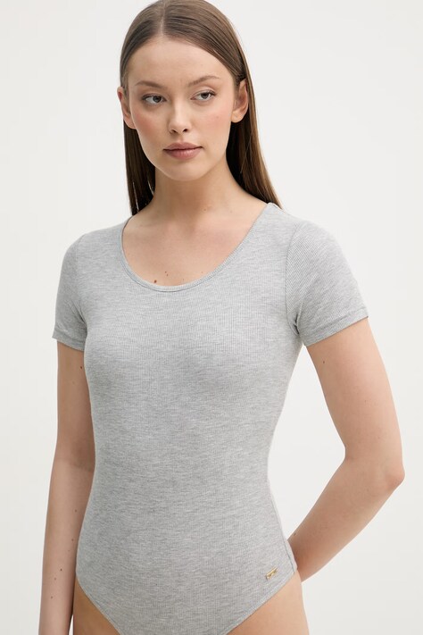 United Colors of Benetton боді жіноче віскозне — SS26-BID25T, сірий — фото 4