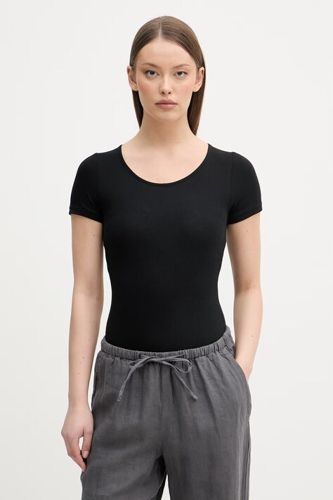 United Colors of Benetton body damskie z wiskozy czarne 3P2Y3B006