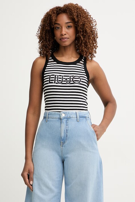 Liu Jo top damski czarny VA6102 J3908