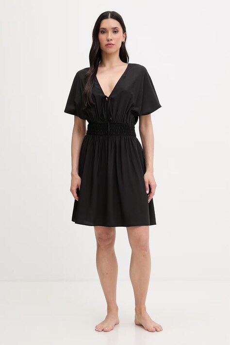 Liu Jo sukienka plażowa damska czarna VA6113 T2920