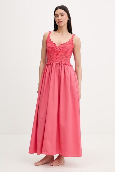 Liu Jo rochie de plajă pentru femei roz VA6130 TS125