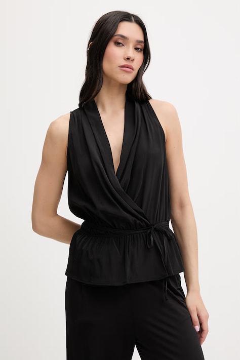 Liu Jo Top plażowy damski czarny VA6146 T2920