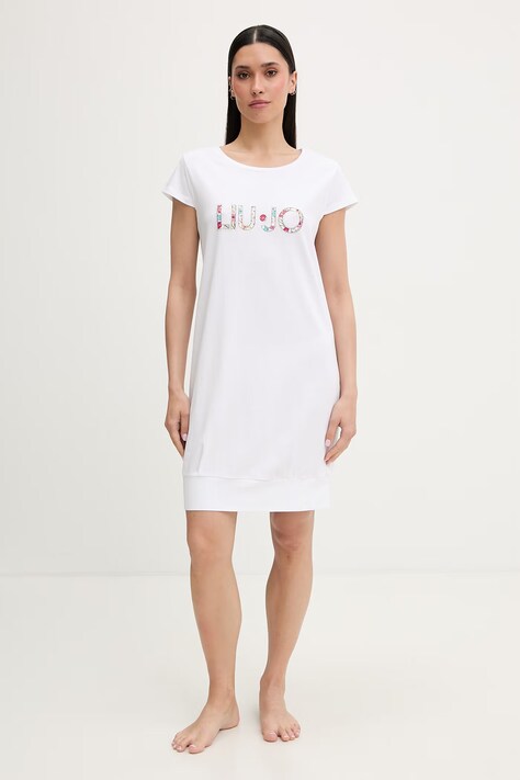 Liu Jo sukienka plażowa damska biała VA6212 JS003