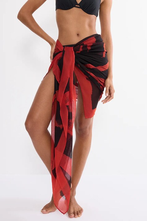 Triumph pareo damskie Beach MyWear czerwone 10222188