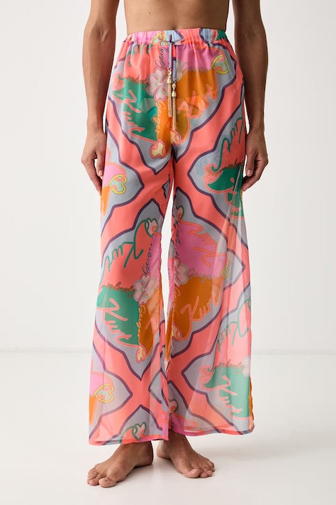 Kurt Geiger London spodnie plażowe damskie różowe KGL4WCU27
