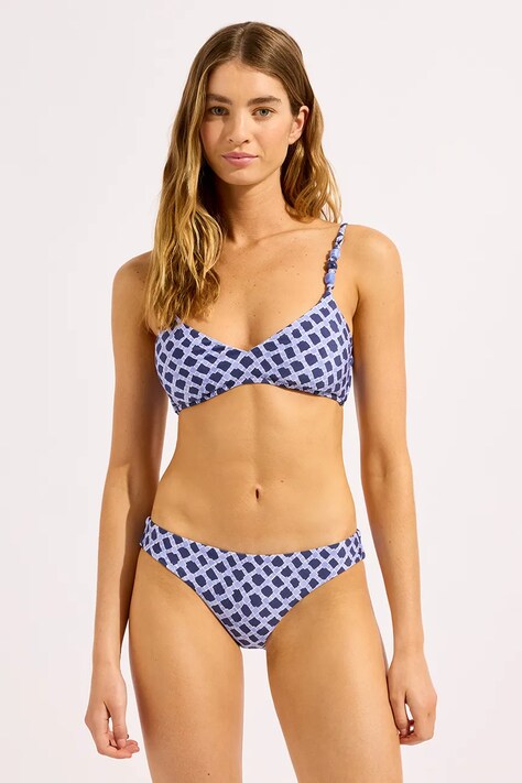 Seafolly plavkové nohavičky dámske Hipster tmavomodré 40473-301
