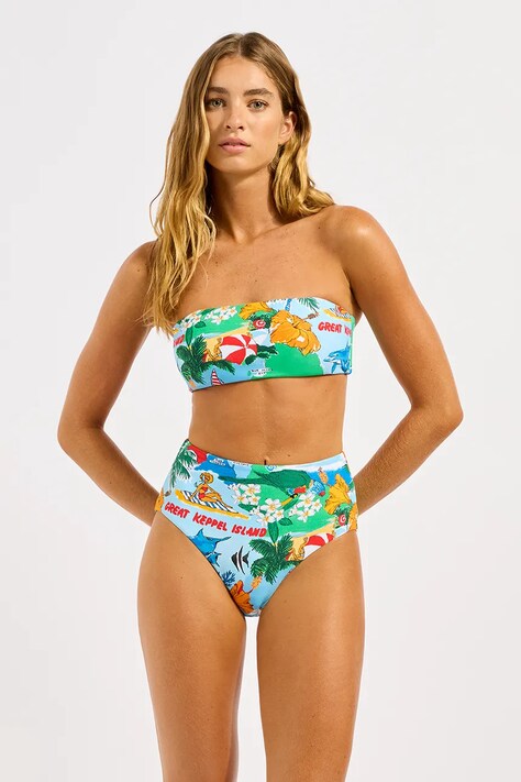 Seafolly σλιπ μπικίνι Γυναικεία High Waisted Pant πολύχρωμα 40646-302