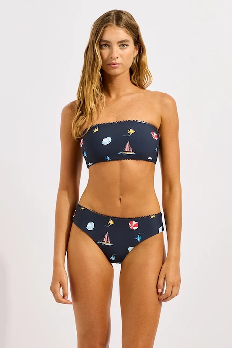 Seafolly plavkové nohavičky dámske Retro tmavomodré 40633-303