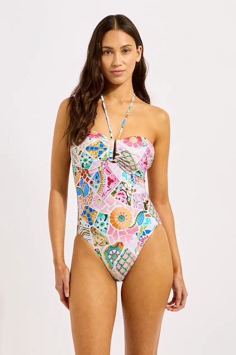 Seafolly цял бански дамски DD "U" Tube многоцветен 11179DD300