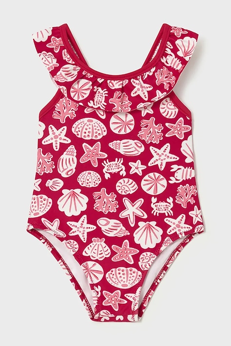 Mayoral jednoczęściowy strój kąpielowy dziecięcy kolor czerwony 1754