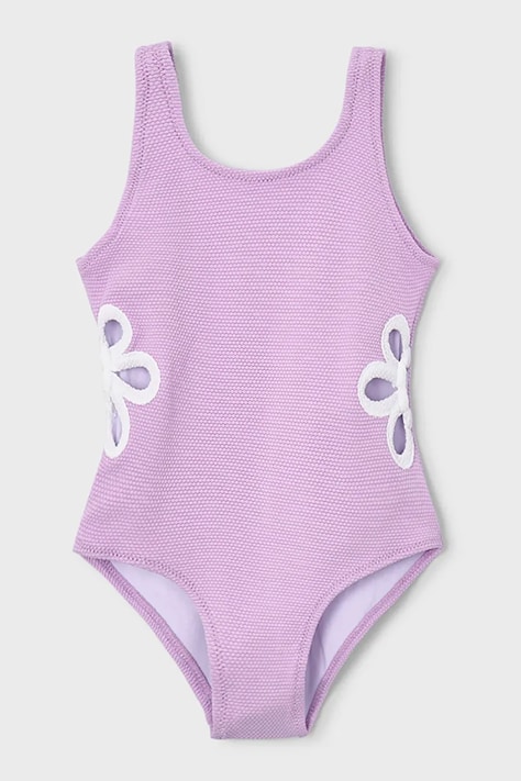 Суцільний дитячий купальник Mayoral колір фіолетовий 3736