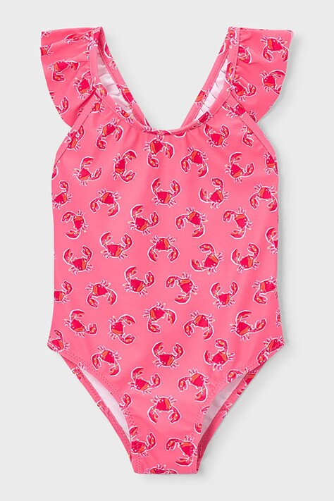 Mayoral jednoczęściowy strój kąpielowy dziecięcy kolor różowy 3738