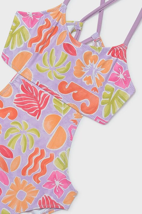 Mayoral jednoczęściowy strój kąpielowy dziecięcy kolor fioletowy 6777