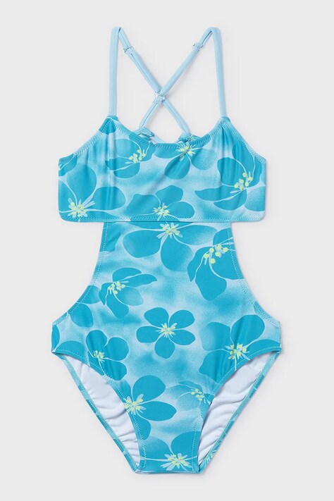 Mayoral jednoczęściowy strój kąpielowy dziecięcy kolor niebieski 6777