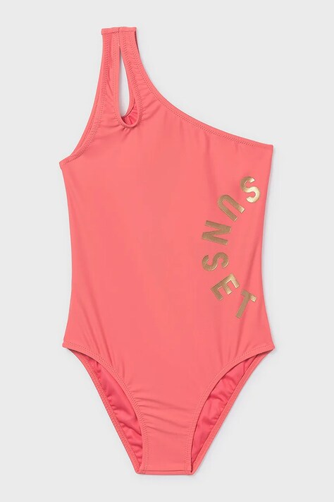 Mayoral jednoczęściowy strój kąpielowy dziecięcy kolor pomarańczowy 6778