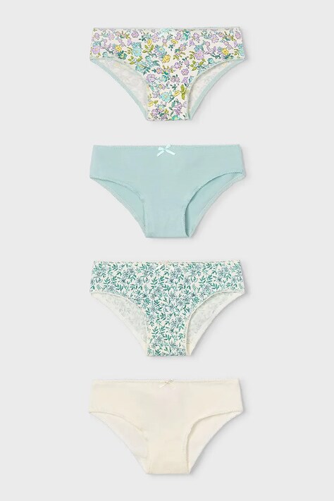 Mayoral figi dziecięce 4-pack kolor zielony 10174