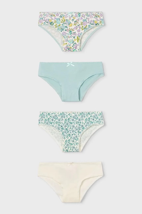 Mayoral figi dziecięce 4-pack kolor zielony 10174