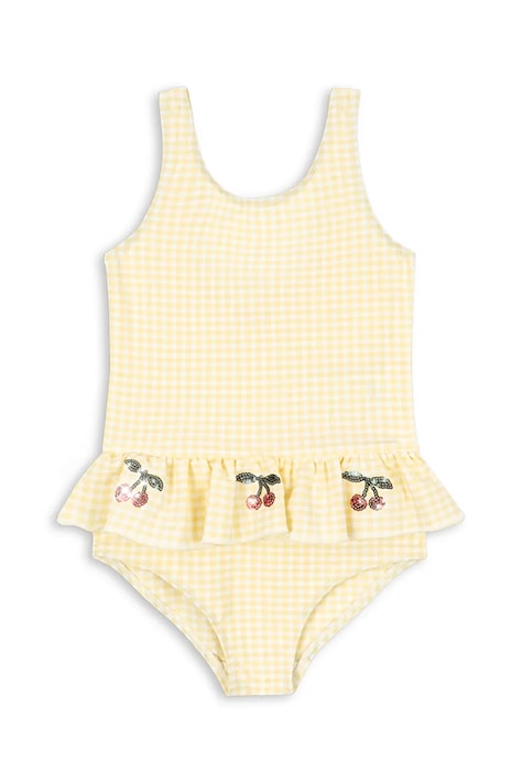 Konges Sløjd jednoczęściowy strój kąpielowy dziecięcy ETTA SWIMSUIT kolor żółty KS104790