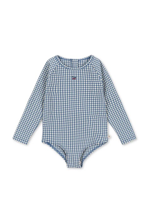 Konges Sløjd jednoczęściowy strój kąpielowy dziecięcy FRESIA LS SWIMSUIT GRS kolor niebieski KS104832