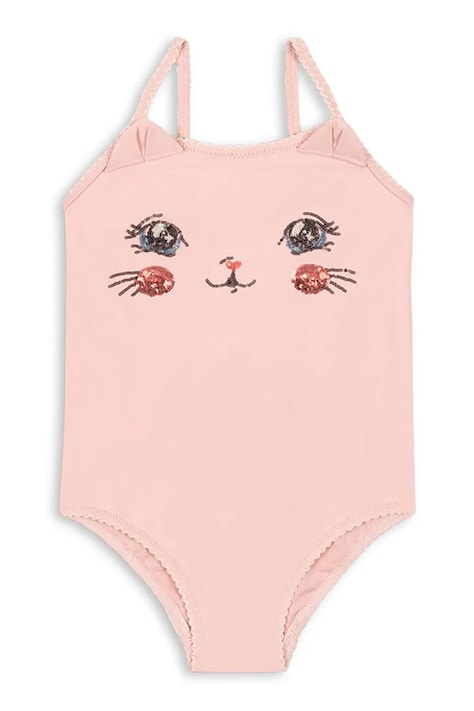 Суцільний дитячий купальник Konges Sløjd KITTY SWIMSUIT GRS — SS26-BIG022, рожевий — фото 2