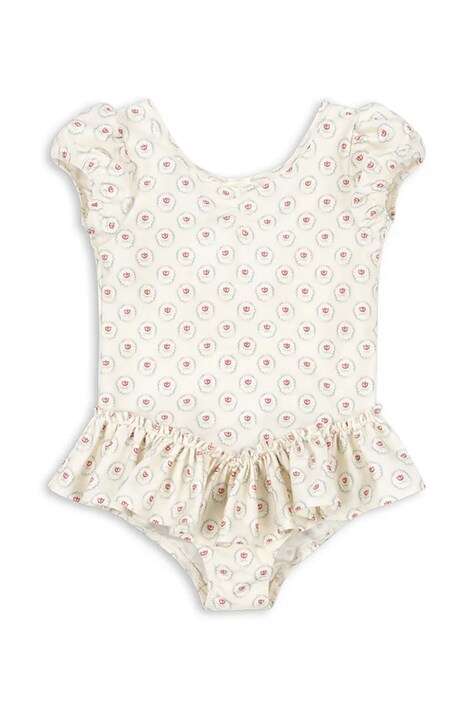Суцільний дитячий купальник Konges Sløjd MALTI SWIMSUIT GRS — SS26-BIG024, бежевий — фото 2