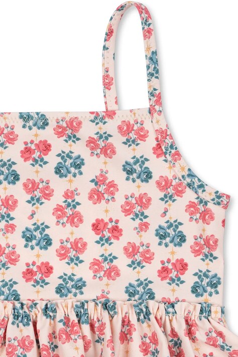 Суцільний дитячий купальник Konges Sløjd MANUCA FRILL SWIMSUIT GRS — SS26-BIG027, рожевий — фото 3