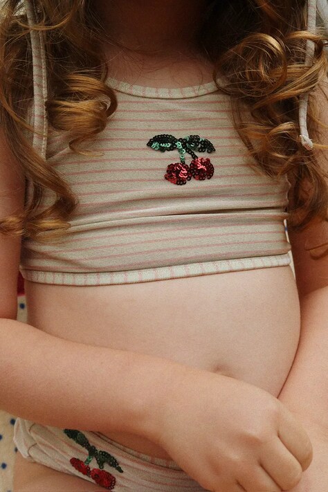 Konges Sløjd роздільний купальник дитячий JADE SWIM BIKINI — SS26-BIG02L, рожевий — фото 4