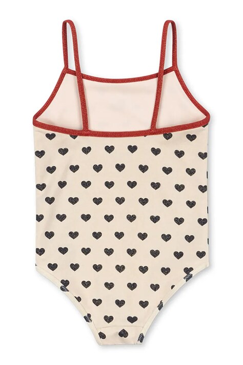 Суцільний дитячий купальник Konges Sløjd MANON GLITTER SWIMSUIT — SS26-BIG02P, бежевий — фото 2