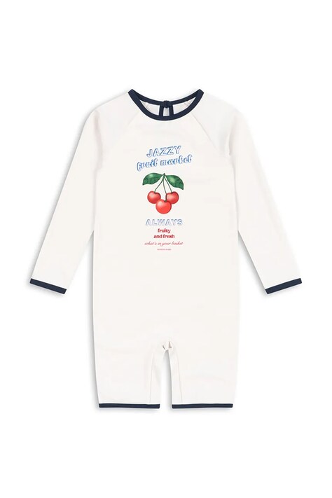 Konges Sløjd jednoczęściowy strój kąpielowy dziecięcy VILJA ONESIE GRS kolor biały KS105120