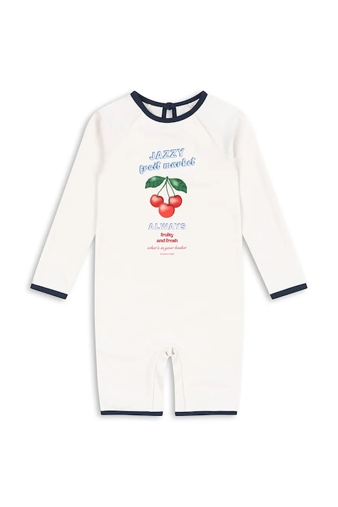 Konges Sløjd jednoczęściowy strój kąpielowy dziecięcy VILJA ONESIE GRS kolor biały KS105120