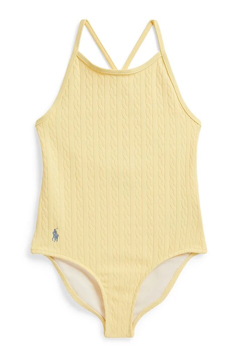 Polo Ralph Lauren strój kąpielowy jednoczęściowy dziecięcy żółty 312A11510002