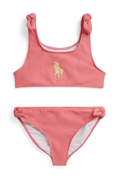 Polo Ralph Lauren strój kąpielowy dwuczęściowy dziecięcy różowy 313A11286001