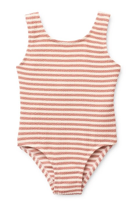 Liewood strój kąpielowy jednoczęściowy dziecięcy Bianco Stripe Swimsuit różowy LW20645